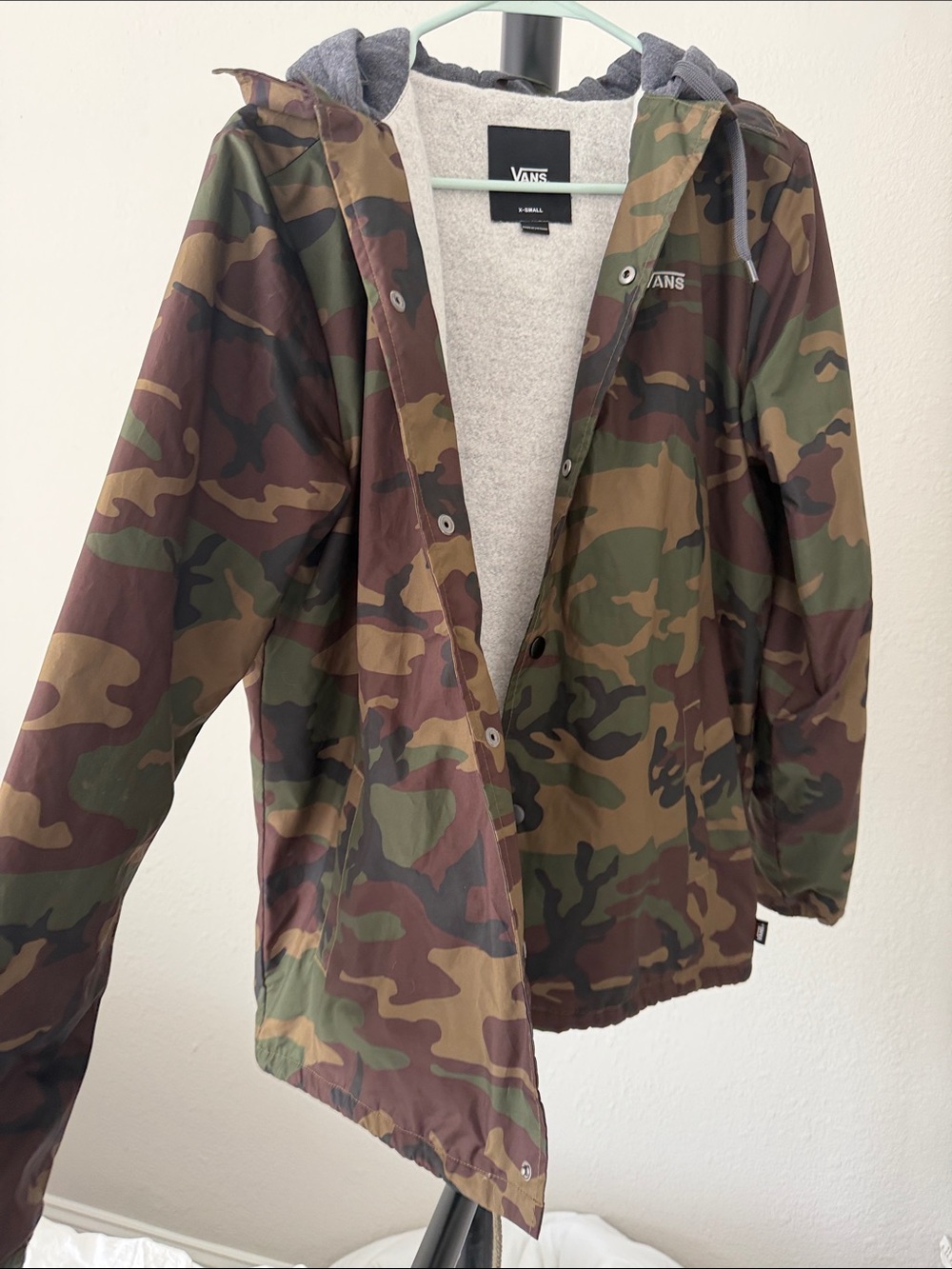 Vans Women's Camo Hooded Utility Jacket - Green/Brown